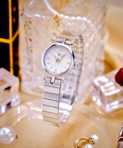 Đồng hồ Dior Nữ Máy Quarzt Nhật Cọc Số La Mã Kim Loại Like Auth 22mm