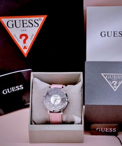 Đồng hồ Guess nữ GW0529L1 mặt số họa tiết hoa hồng Like Auth 39mm (1)