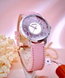 Đồng hồ Guess nữ GW0529L1 mặt số họa tiết hoa hồng Like Auth 39mm (1)