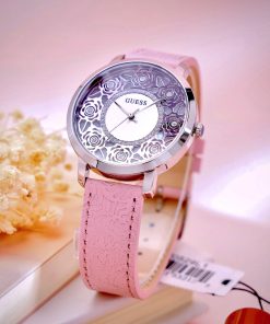 Đồng hồ Guess nữ GW0529L1 mặt số họa tiết hoa hồng Like Auth 39mm (1)