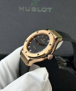 Đồng hồ Hublot Classic Fusion King Gold Replica 11 mặt đen nhà máy JJF 38mm (2)