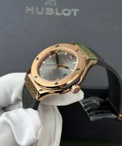 Đồng hồ Hublot Classic Fusion King Gold Replica 11 mặt xám nhà máy JJF 38mm (2)