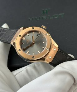 Đồng hồ Hublot Classic Fusion King Gold Replica 11 mặt xám nhà máy JJF 38mm (2)