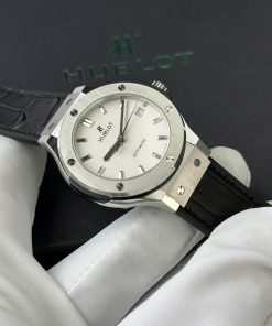 Đồng hồ Hublot Classic Fusion Titanium Rep 11 cao cấp mặt trắng nhà máy JJF 38mm (2)