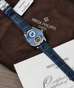 Đồng hồ Jaeger Lecoultre Master Ultra Thin Tourbillon Rep 11 màu xanh nhà máy APS 40mm (2)