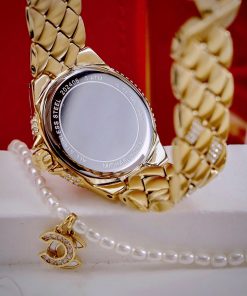 Đồng hồ Michael Kors Harlowe Pavé nữ đính đá cọc số la mã Like Auth 33mm