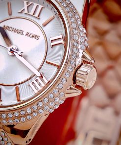 Đồng hồ Michael Kors Harlowe Pavé nữ đính đá cọc số la mã Like Auth 33mm