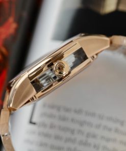 Đồng hồ Omega De Ville Hour Vision Co-Axial Rep 11 màu nâu dây kim loại 41mm (2)