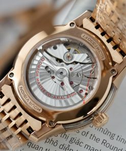 Đồng hồ Omega De Ville Hour Vision Co-Axial Rep 11 màu nâu dây kim loại 41mm (2)