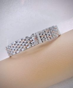 Đồng hồ Omega De Ville nữ demi dây kim loại mặt xà cừ Fake cao cấp 27 (4)