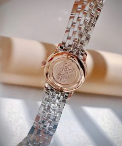 Đồng hồ Omega De Ville nữ demi dây kim loại máy Nhật Fake cao cấp 27.5mm