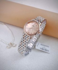 Đồng hồ Omega De Ville nữ demi dây kim loại máy Nhật Fake cao cấp 27.5mm