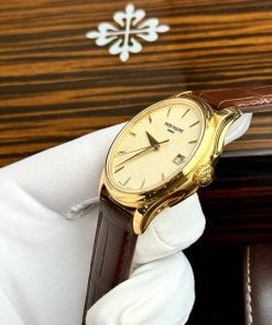 Đồng hồ Patek Philippe Calatrava 5227J Fake 11 Cao Cấp màu vàng nhà máy GR 39mm (2)