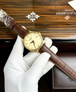 Đồng hồ Patek Philippe Calatrava 5227J Fake 11 Cao Cấp màu vàng nhà máy GR 39mm (2)