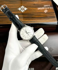 Đồng hồ Rolex Cellini mặt trắng dây da Rep 11 cao cấp 39mm (2)