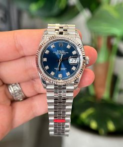 Đồng hồ Rolex DateJust 126234 mặt xanh cọc số đá Rep 11 nhà máy VS 36mm (1)