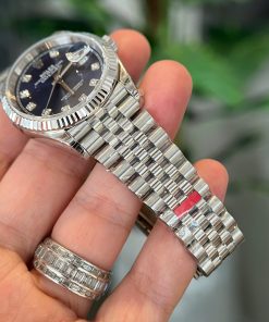 Đồng hồ Rolex DateJust 126234 mặt xanh cọc số đá Rep 11 nhà máy VS 36mm (2)