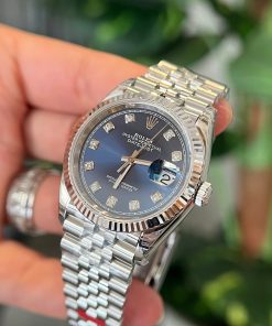 Đồng hồ Rolex DateJust 126234 mặt xanh cọc số đá Rep 11 nhà máy VS 36mm (2)