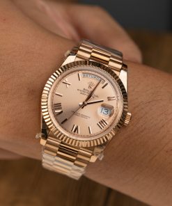 Đồng hồ Rolex Day-Date 228235 cọc số la mã trọng lượng 186gram Replica 1 1 nhà máy QF 40mm (2)