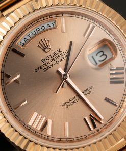 Đồng hồ Rolex Day-Date 228235 cọc số la mã trọng lượng 186gram Replica 1 1 nhà máy QF 40mm (2)