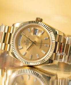 Đồng hồ Rolex Day-Date 228235 mặt vàng champagne Rep 11 tinh chỉnh 186gram QF 40mm (2)