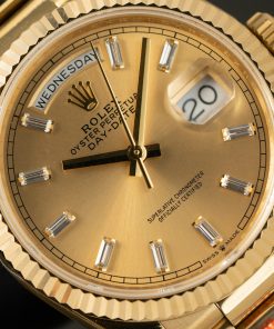 Đồng hồ Rolex Day-Date 228235 mặt vàng champagne Rep 11 tinh chỉnh 186gram QF 40mm (2)