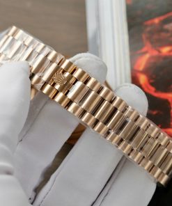 Đồng hồ Rolex Day-Date Fake 11 Cao Cấp mặt chocolate nhà máy EW 36mm (2)