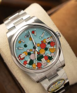 Đồng hồ Rolex Oyster Perpetual 124300 họa tiết celebration nhà máy clean 41mm (2)