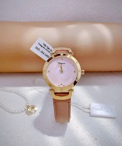 Đồng hồ Salvatore Feragamo nữ họa tiết bông hoa viền Moissanite Like Auth 34mm