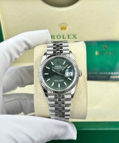 Đồng Hồ Rolex DateJust 126234 Mặt Xanh Lá Cây Replica 11 Nhà Máy VS 36mm (2)