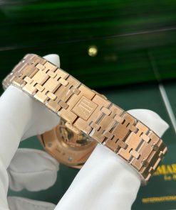 Đồng hồ Audemars Piguet Royal Oak 15407 Skeleton dial Replica 11 mạ vàng hồng 41mm (2)
