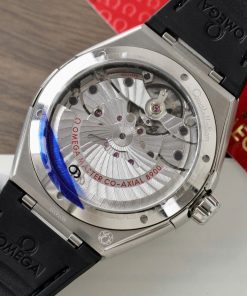 Đồng hồ Omega Constellation Co-Axial Replica 11 nam dây da màu đen 41mm (2)