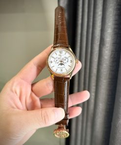 Đồng hồ Patek Philippe Complications 5146J Rep 11 Cao Cấp mặt trắng dây da 39mm (2)