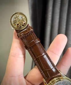 Đồng hồ Patek Philippe Complications 5146J Rep 11 Cao Cấp mặt trắng dây da 39mm (2)