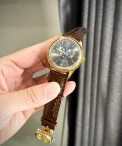 Đồng hồ Patek Philippe Complications 5146J Replica 11 mặt xám dây da 39mm (2)