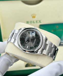 Đồng hồ Rolex DateJust 126200 Replica 1 1 mặt wimbledon dây oyster nhà máy VS 36mm (2)