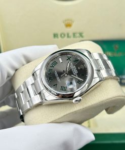Đồng hồ Rolex DateJust 126200 Replica 1 1 mặt wimbledon dây oyster nhà máy VS 36mm (2)