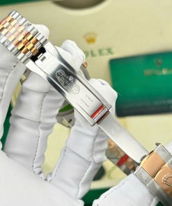 Đồng hồ Rolex DateJust 126231 mặt số wimbledon màu demi vàng hồng nhà máy VS 36mm (2)