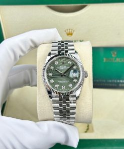 Đồng hồ Rolex DateJust 126234 Rep 1 1 mặt số là cây nhiệt đới nhà máy VS 36mm (2)