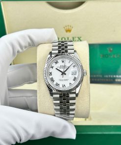 Đồng hồ Rolex DateJust 126234 Rep 11 Cao Cấp mặt trắng cọc số la mã nhà máy VS 36mm (1)