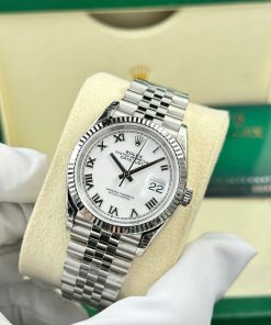 Đồng hồ Rolex DateJust 126234 Rep 11 Cao Cấp mặt trắng cọc số la mã nhà máy VS 36mm (2)
