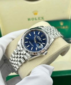 Đồng hồ Rolex DateJust 126234 Rep 11 mặt nếp gấp cọc số dạ quang nhà máy VS 36mm (2)