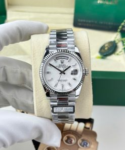 Đồng hồ Rolex Day-Date 128239 Replica 11 mặt khảm xà cừ trọng lượng 156 gram nhà máy QF 36mm (2)