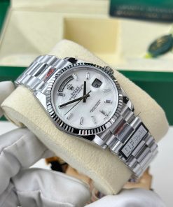 Đồng hồ Rolex Day-Date 128239 Replica 11 mặt khảm xà cừ trọng lượng 156 gram nhà máy QF 36mm (2)