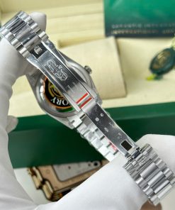 Đồng hồ Rolex Day-Date 128239 Replica 11 mặt khảm xà cừ trọng lượng 156 gram nhà máy QF 36mm (2)