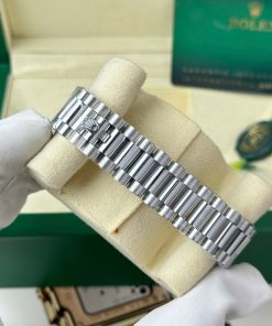 Đồng hồ Rolex Day-Date 128239 Replica 11 mặt khảm xà cừ trọng lượng 156 gram nhà máy QF 36mm (2)