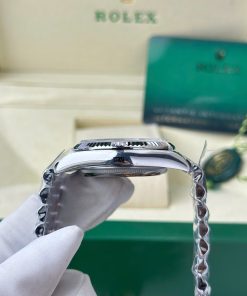 Đồng hồ Rolex Day-Date 128239 Replica 11 mặt khảm xà cừ trọng lượng 156 gram nhà máy QF 36mm (2)