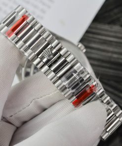 Đồng hồ Rolex Day-Date Fake 1 1 mặt trắng cọc số la mã nhà máy EW 40mm (2)