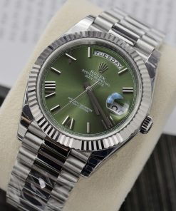 Đồng hồ Rolex Day-Date Fake Cao Cấp mặt xanh lá dây nhà máy EW 40mm (2)