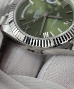 Đồng hồ Rolex Day-Date Fake Cao Cấp mặt xanh lá dây nhà máy EW 40mm (2)